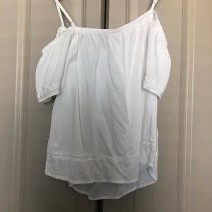 Breezy white summer top